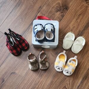 Lot Of 5 Size 1-2, 0-6 Month Infant Shoes